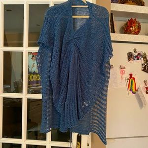 Knitted poncho/Wrap/Sweater